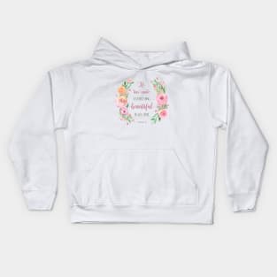 He Has Made Everything Beautiful Scripture Kids Hoodie